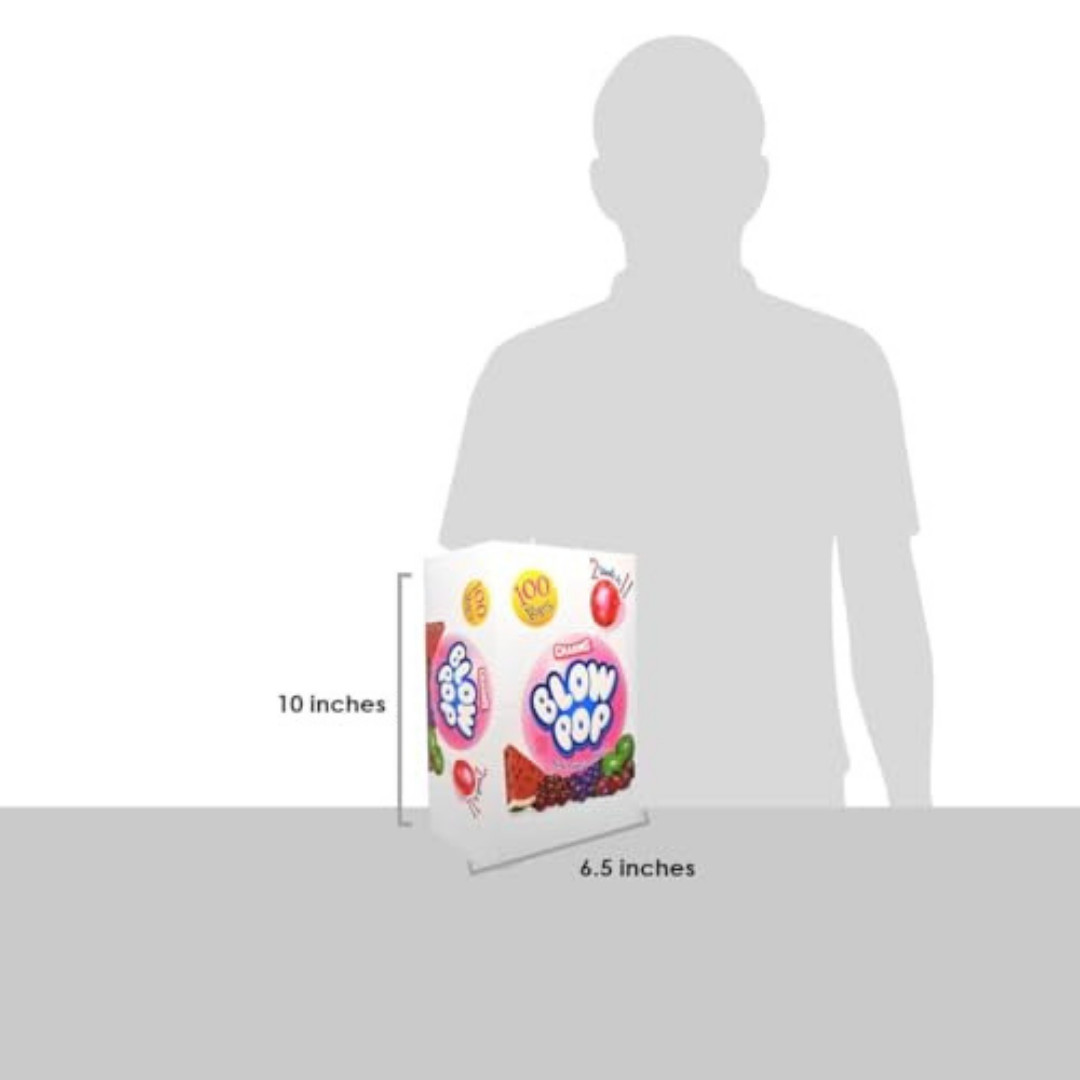 Charms Blow Pops, Assorted Flavors, 100-Count, 4lb 1oz Box