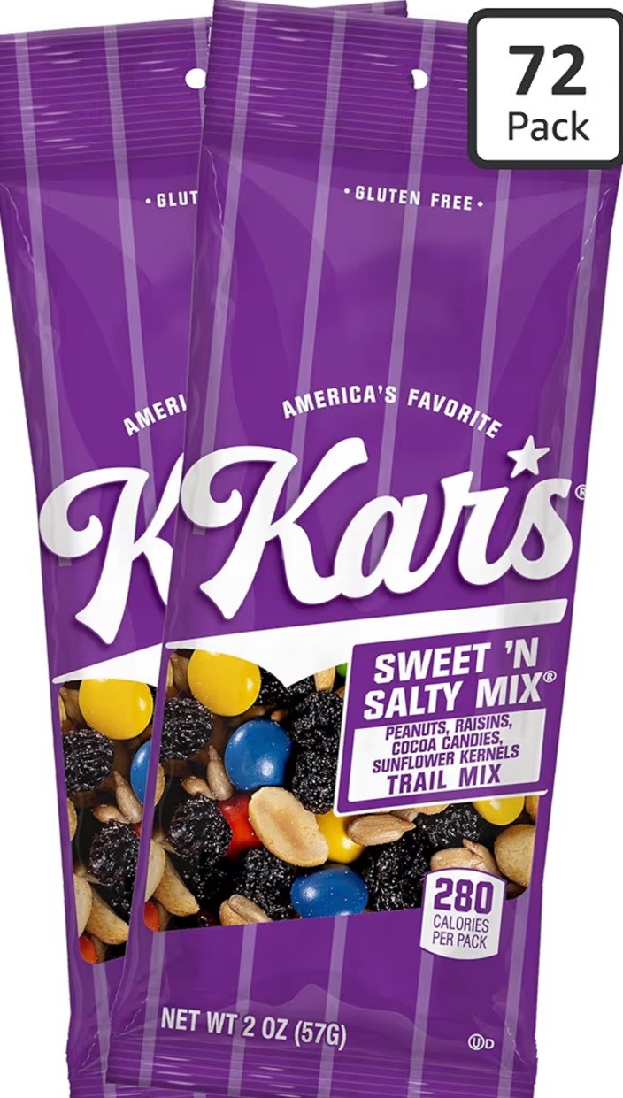 Kar’s Sweet ‘N Salty Mix Trail Mix, Gluten Free, 72 Pack, 2 oz