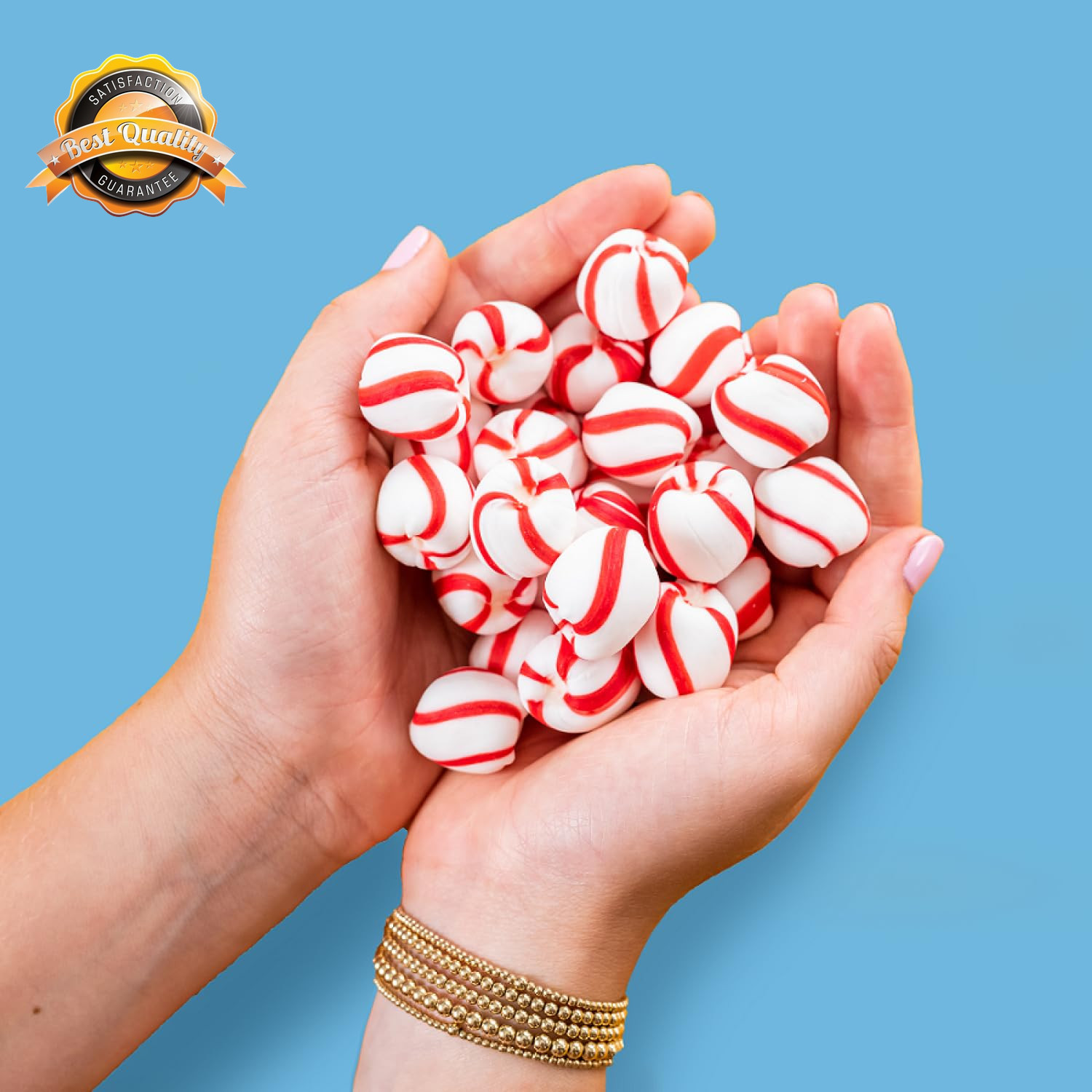 Soft Peppermint Candy Individually Wrapped Bulk Tub 350 Count 3.9 lb