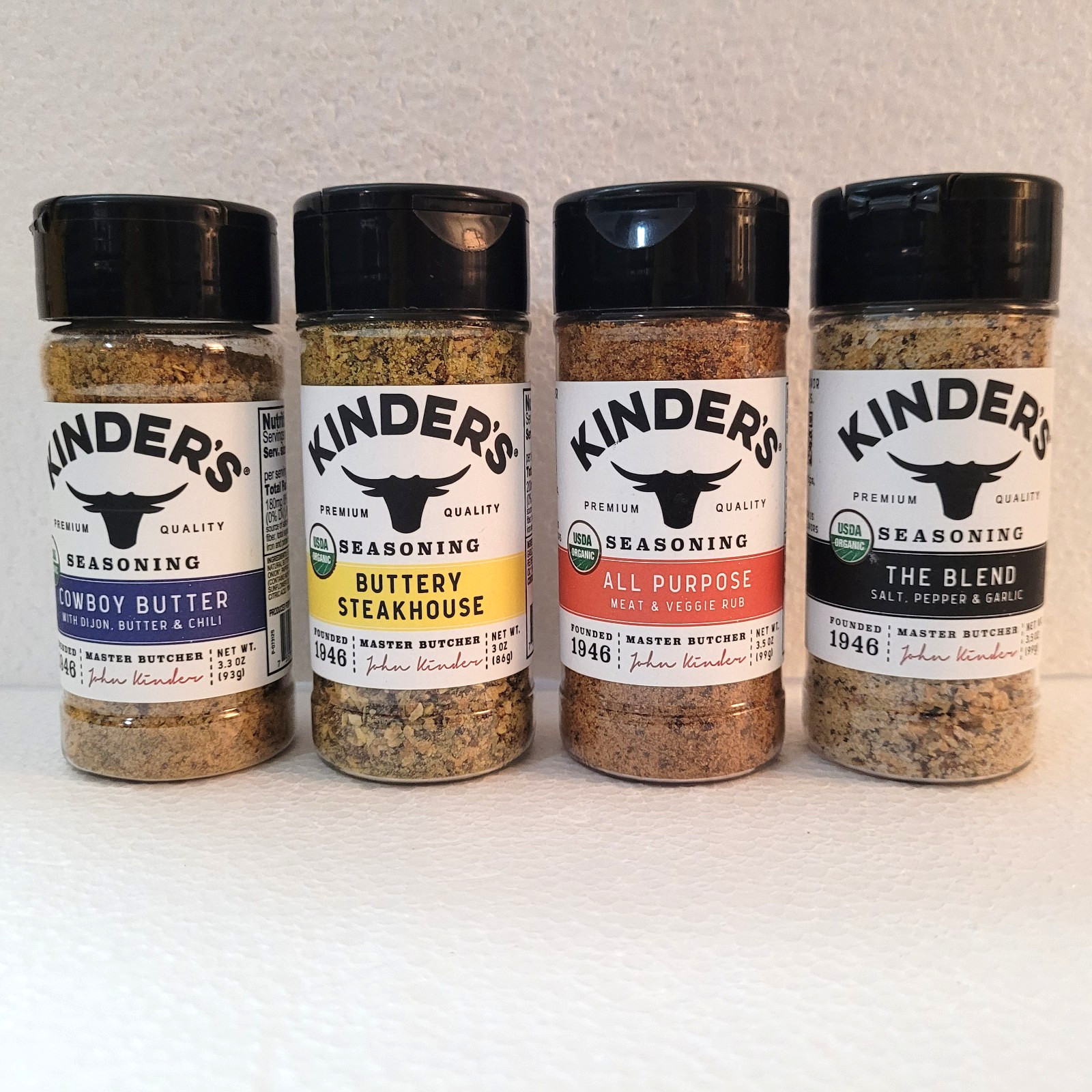 Kinders Organic Seasoning 4 Different Flavors 3oz-3.5oz Flavors In Description