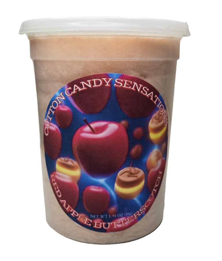 Red Apple Butterscotch Gourmet Cotton Candy (Cotton Candy Sensations)