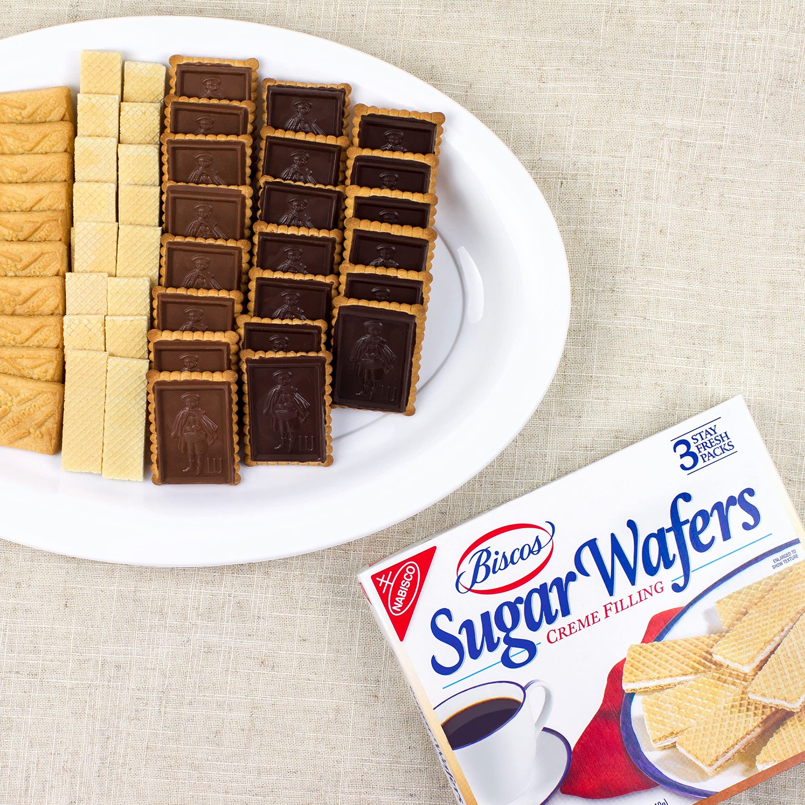 Biscos Creme Filled Sugar Wafers, 6 – 8.5 oz Boxes