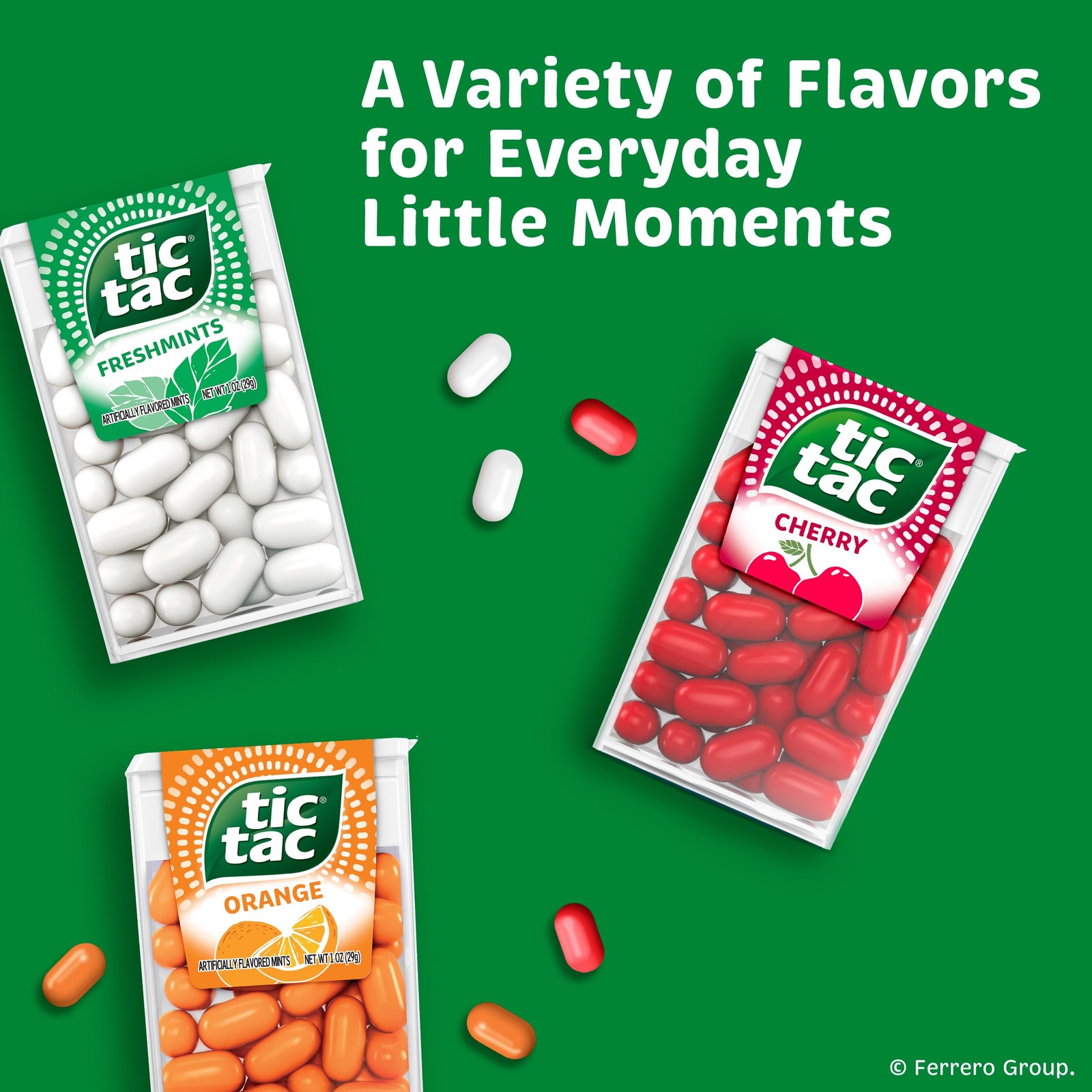 Tic Tac Variety Pack Mega Box Bulk 27 Packs Cherry Freshmints Orange