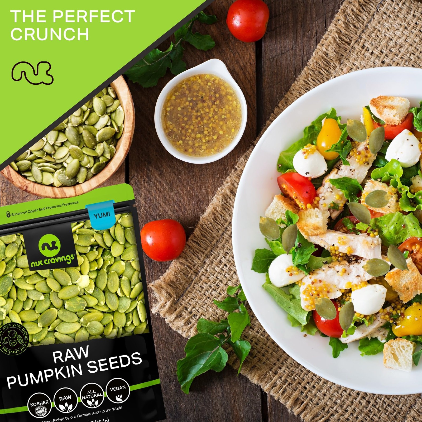 – Raw Pumpkin Seeds Pepitas, Unsalted, Shelled, (8oz – 1 Pack) Bulk Nuts Pack…