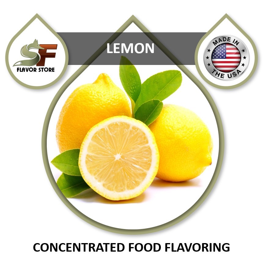Lemon Food Flavor Drops Flavoring Concentrate – 1oz/30ml – SageFox – FL116