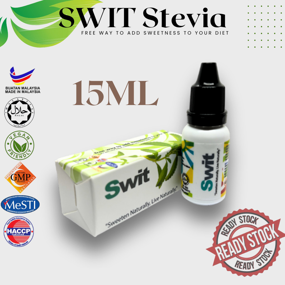 SWIT Stevia 15ml Original Stevia Extract Halal Product Malaysia