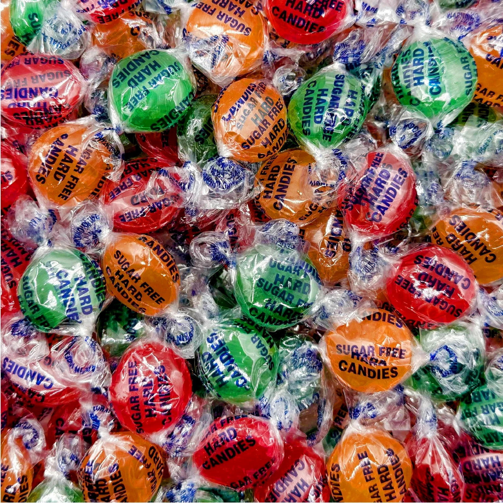Sugar Free Assorted Fruit Discs Hard Bulk Candy – 1LB , 2LB | Free Shipping!