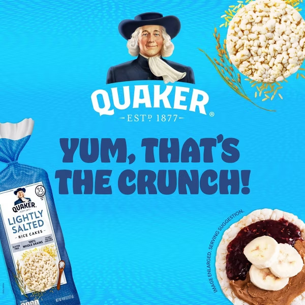Quaker Lightly Salted Gluten Free Large Rice Cakes – 4.47oz