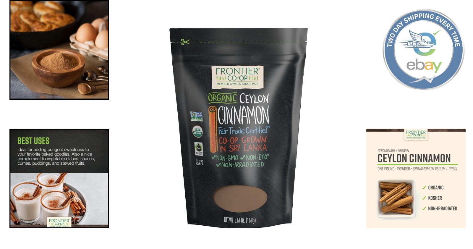 5.57 Ounce Organic Ground Ceylon Cinnamon – Sweet, Pure & Fairtrade Certified