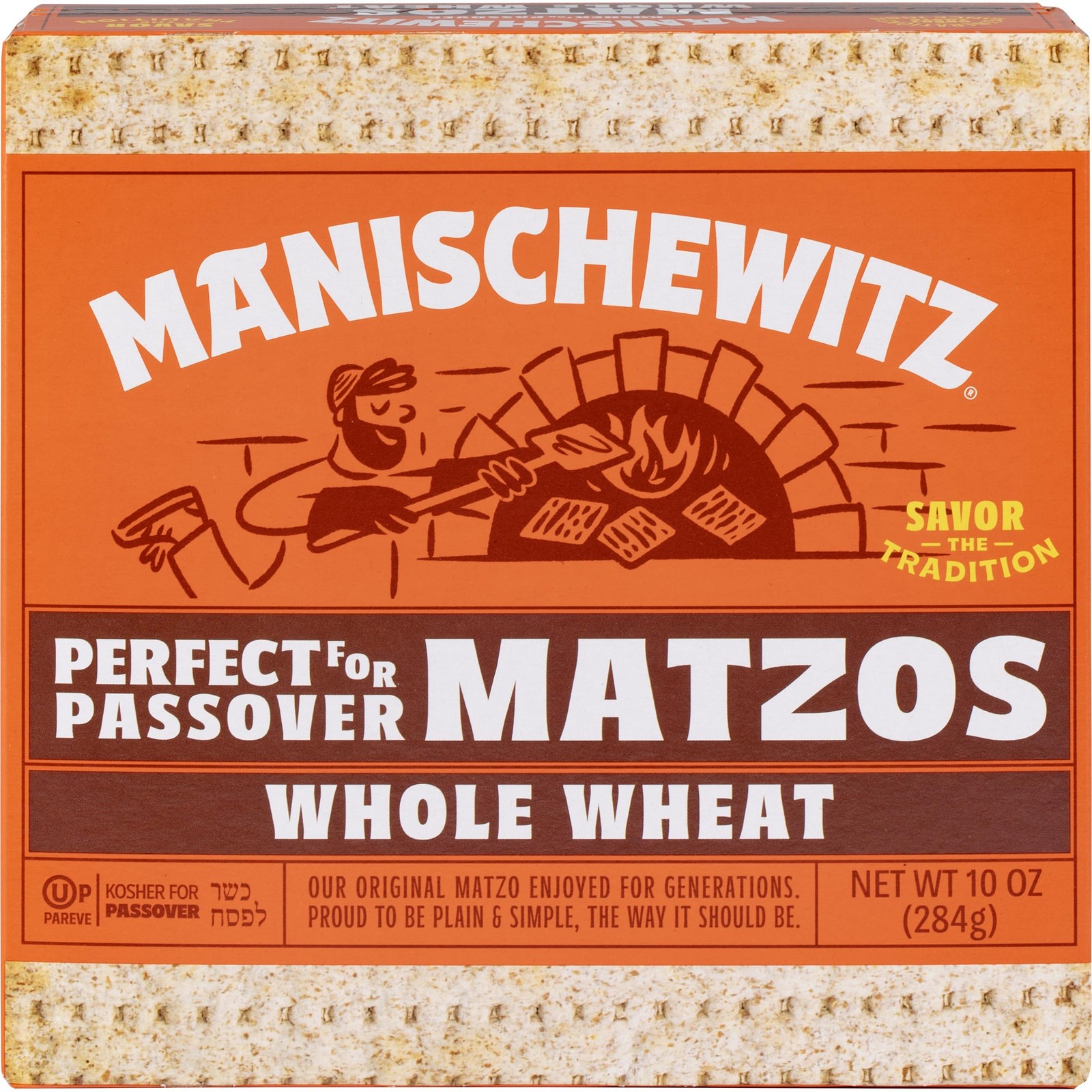 Manischewitz Whole Wheat Matzos, 10 Oz 10 Ounce (Pack of 1)