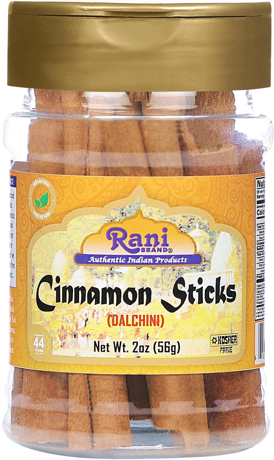 Rani Cinnamon Sticks 2oz (56g) PET Jar – 10-13 Sticks