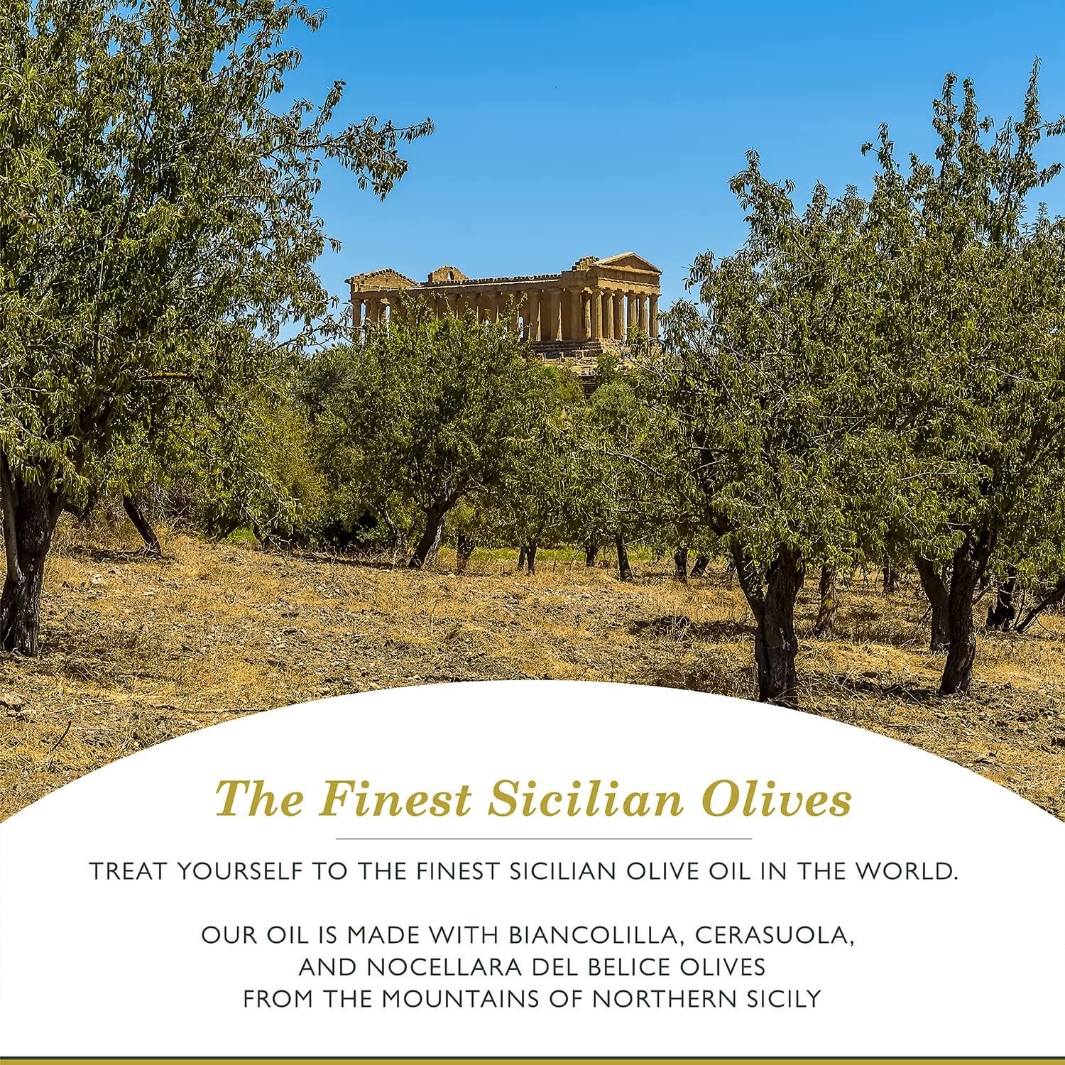 Frantoi Extra Virgin Olive Oil, 33.8 fl oz 1 Liter – Award-Winning Sicilian E…