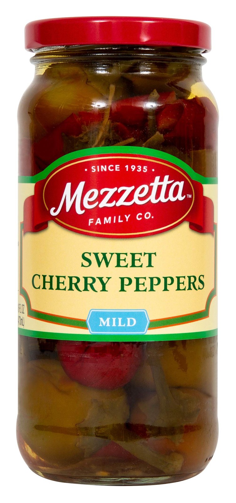 Mezzetta Sweet Cherry Peppers, 16 FZ 16 oz (Pack of 1), No Color