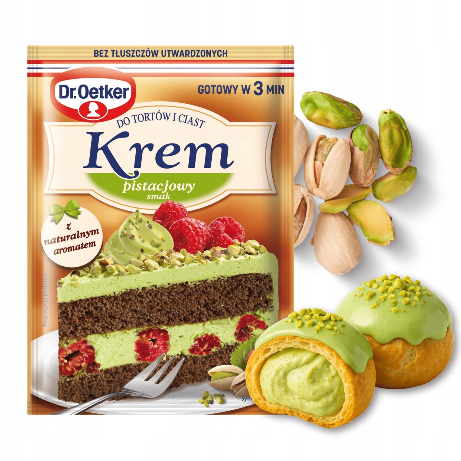 Dr. Oetker cake cream: PISTACHIO flavor pastry filling 1 bag/105g FREE SHIP