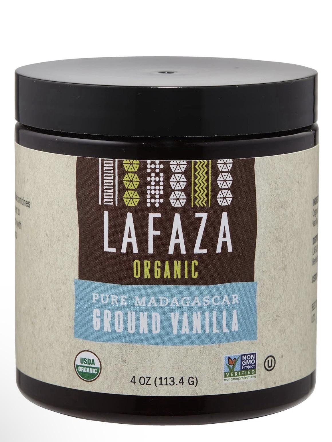 Organic Madagascar Bourbon Pure Ground Vanilla Bean Powder, 4oz