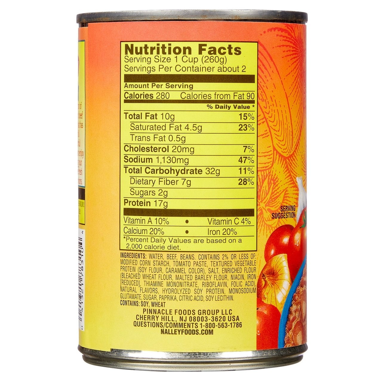 Nalley Original Chili with Beans, 15 oz., 12 pk.