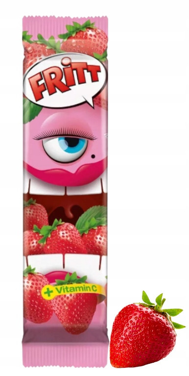 5 x Fritt STRAWBERRY – Dissolvable Chewing Gum 5 x 70g / 2.47oz