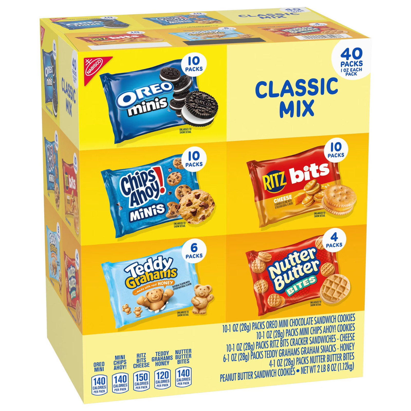 Nabisco Classic Mix Cookie & Cracker, Variety Pack, 40 pk.