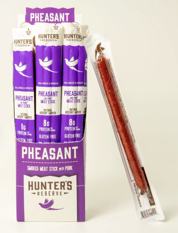 Hunter’s Reserve PHEASANT .9oz Trail Sticks 6 Pack EXOTIC MEAT STICK