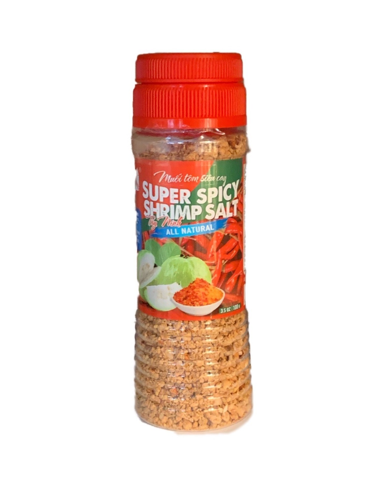 Super Spicy Shrimp Salt – Muối Tôm Tây Ninh Siêu Cay – 3.5 Oz