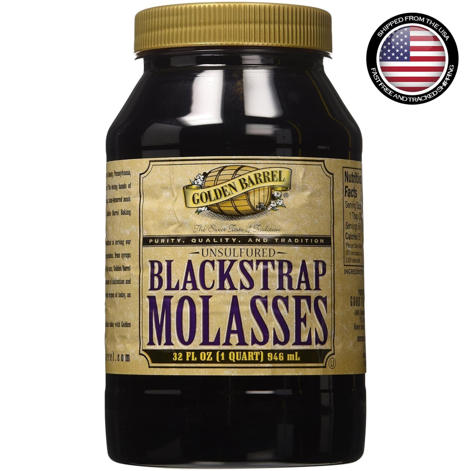 Energy-Boosting Unsulfured Black Strap Molasses 32oz – Healthy Baking Essential