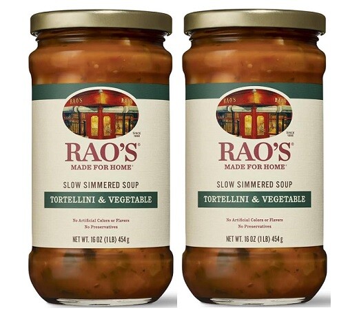 Rao’s Slow Simmered Soup Tortellini & Vegetable 2 Pack