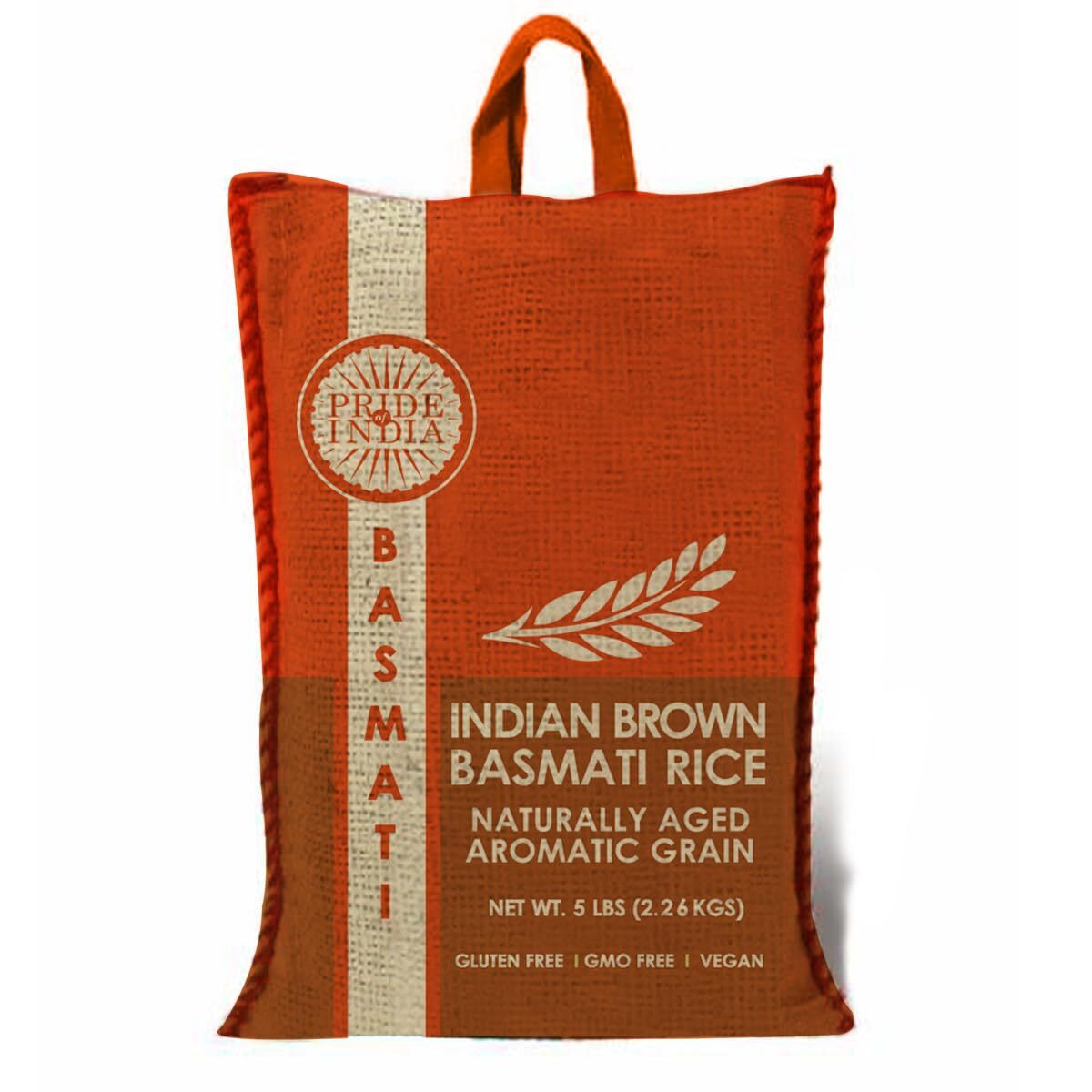 Extra Long Indian Brown Basmati Rice – Naturally Aged Healthy Grain Jar