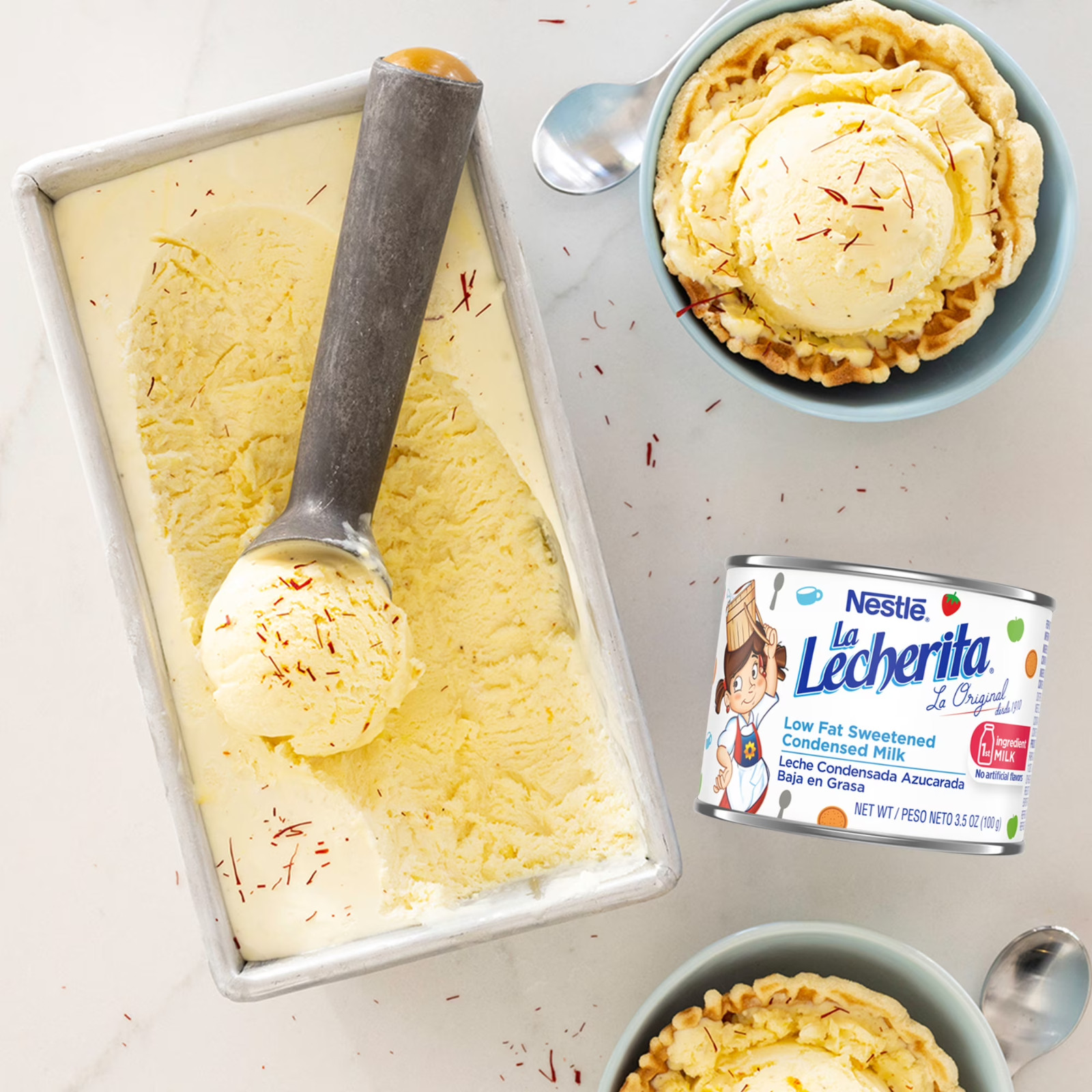 Nestle La Lecherita Low Fat Sweetened Condensed Milk for Valentine’s 3.5 oz,6pk