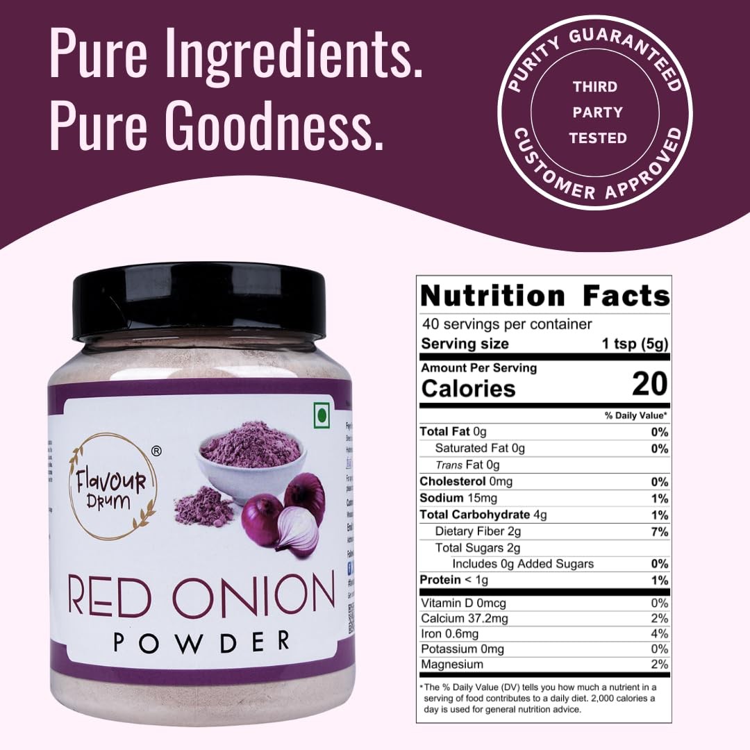 Red Onion Powder 200g 7oz – Flavorful Onion Powder for Seasoning & Cooking