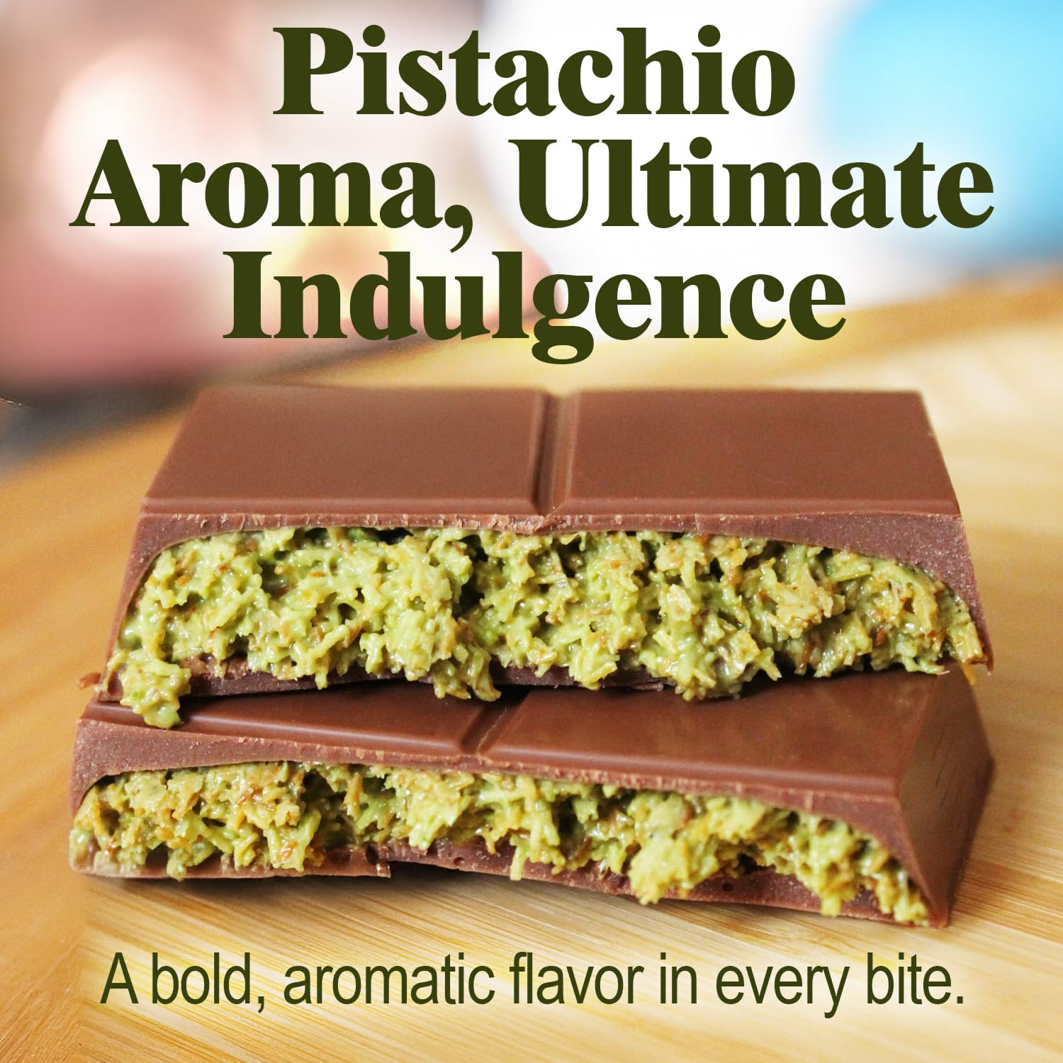 Handmade Dubai Chocolate Pistachio Bar 3.5 Oz Square – Authentic Handmade, Perfe