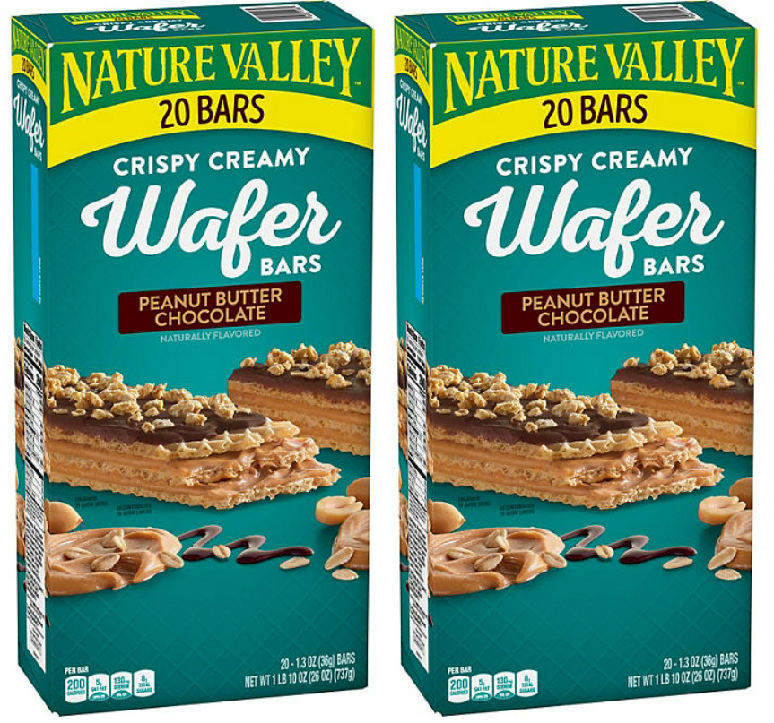2 pack – Nature Valley Peanut Butter Chocolate Wafer Bar (20 ct.) free shipping