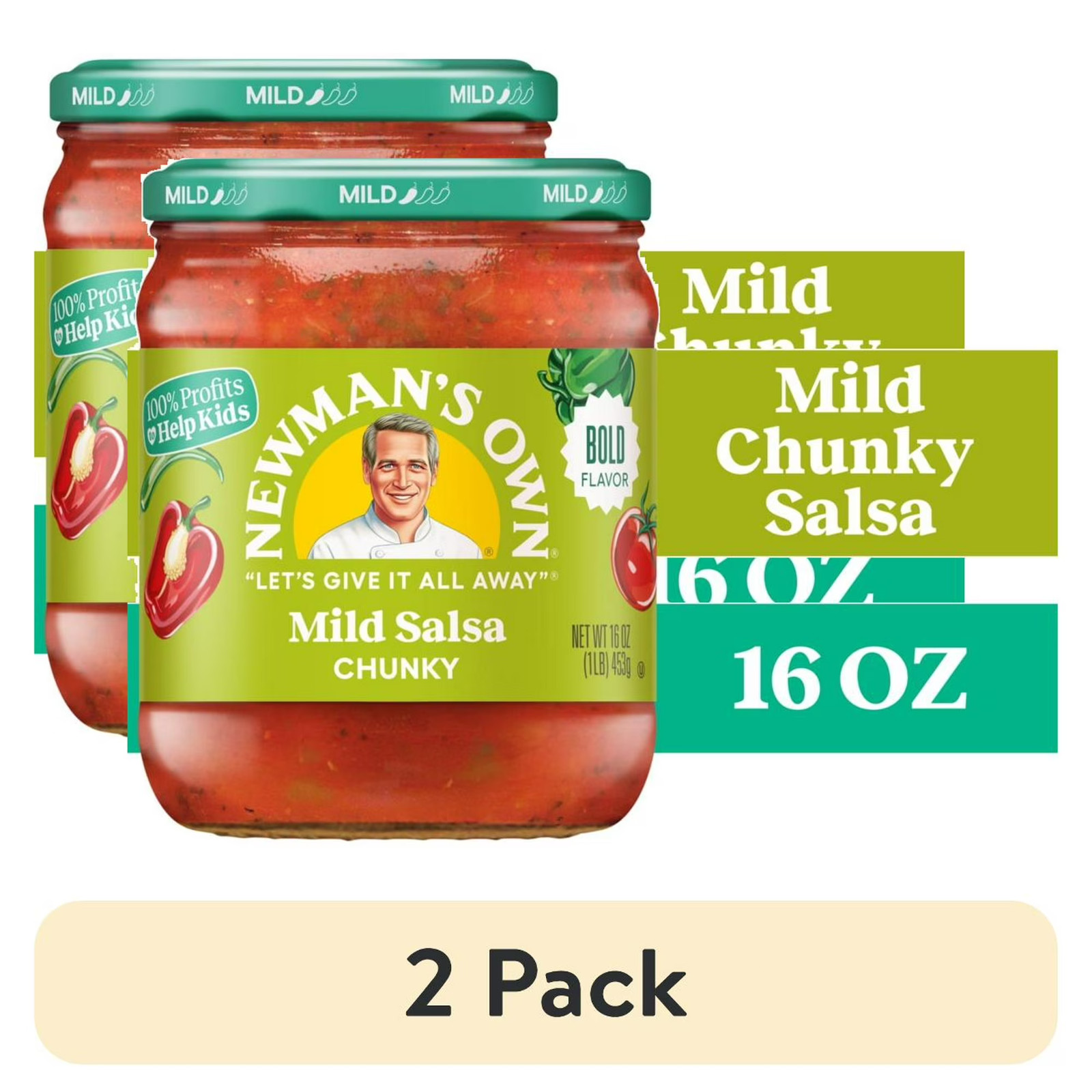 Newman’s Own Salsa Chunky Peach 2 Pack