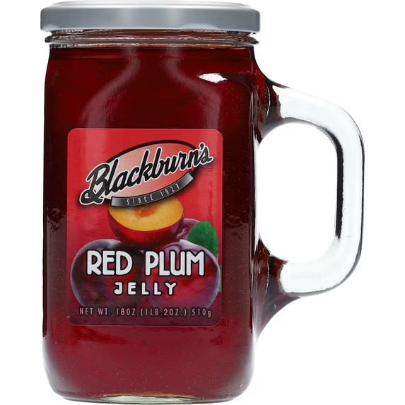 Mug Blackburn’s Red Plum Flavored Fat Free Jelly Mugs | 18oz | Easy To Spread
