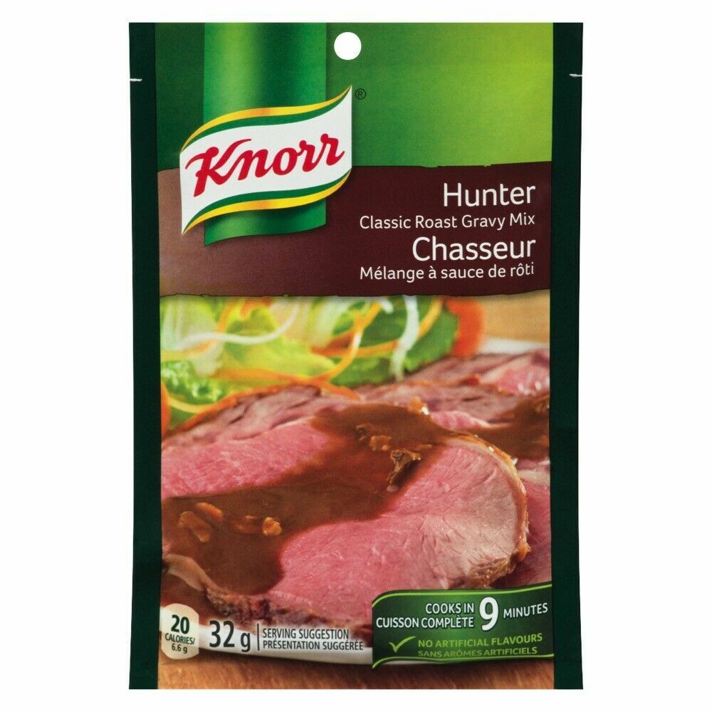 12 X Knorr Hunter Classic Roast Gravy Mix 32g Each Canada FRESH Fast Ship!