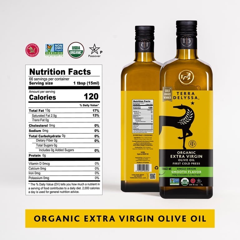 Terra Delyssa Organic Extra Virgin Olive