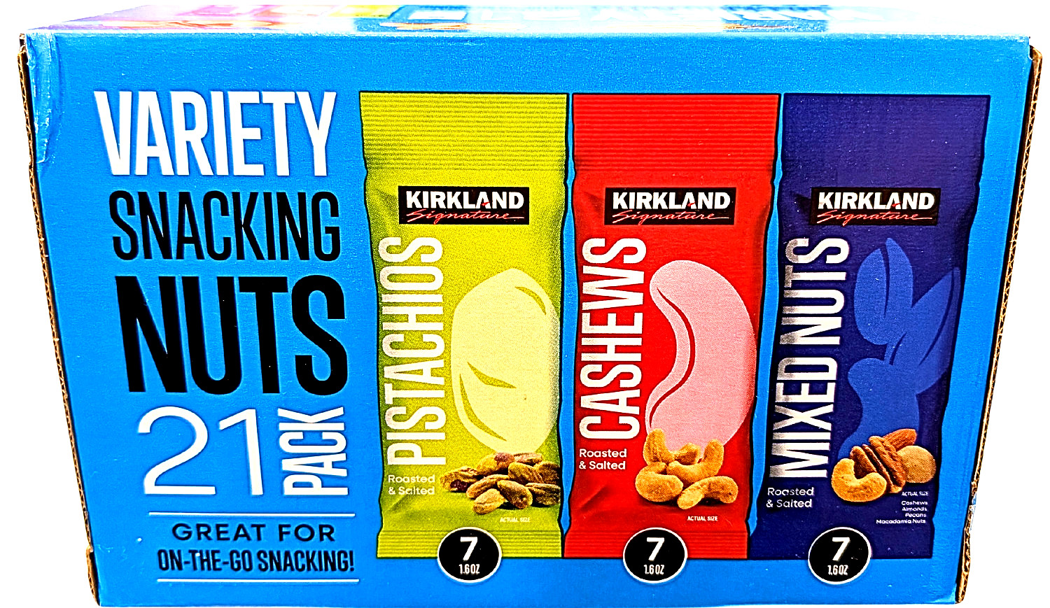Kirkland Signature Variety Snacking Nuts 21 x 1.6 Oz EXP 01/2027