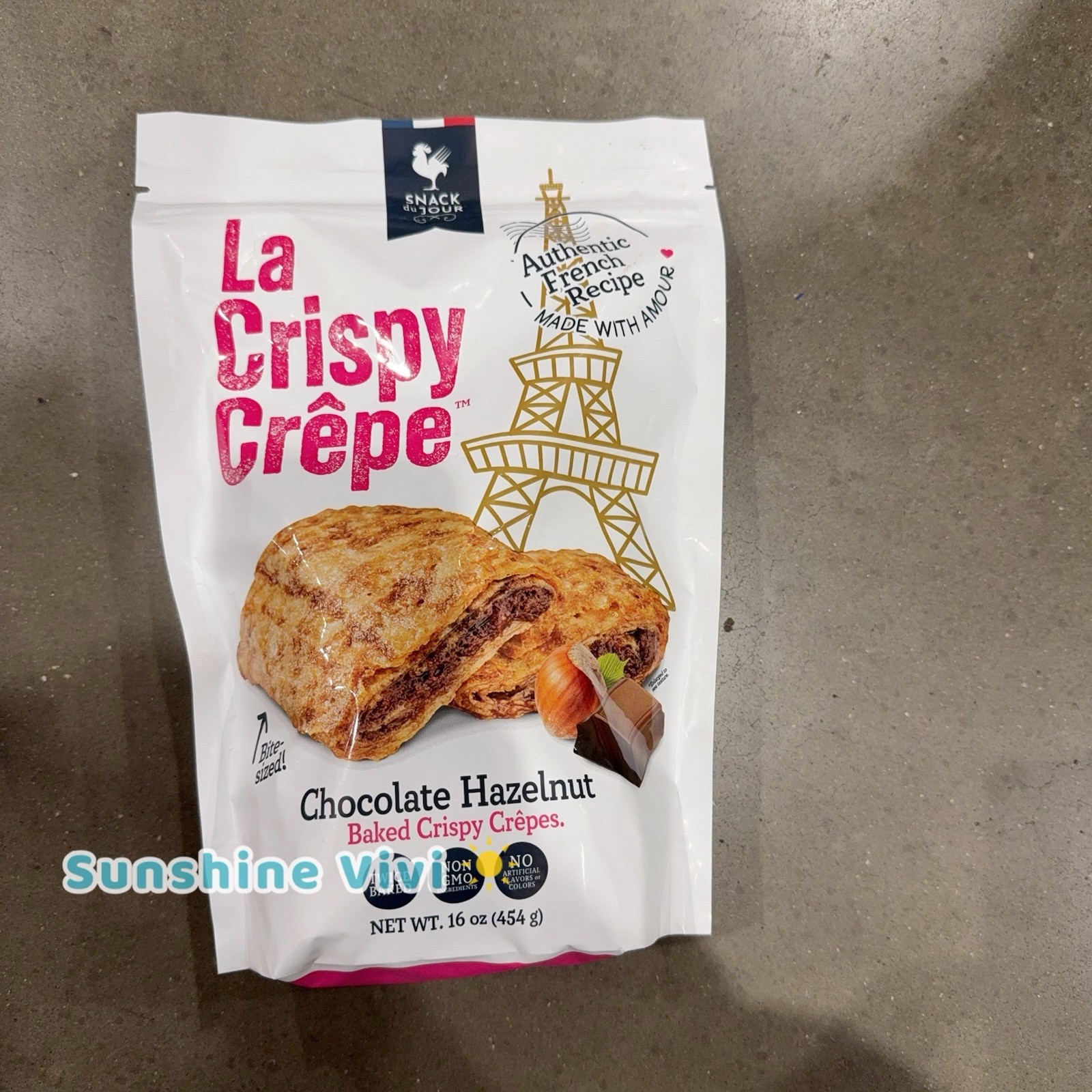 NWT Snack Du Jour La Crispy Hazelnut Crêpe 16 Oz EXP 07/2026