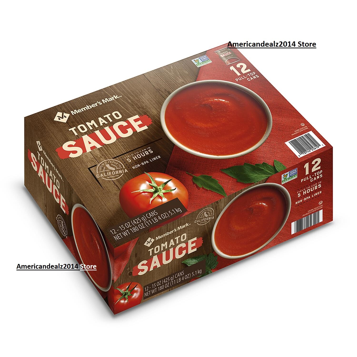 Member’s Mark Tomato Sauce (15 oz., 12 ct.),SEALED ITEM!!