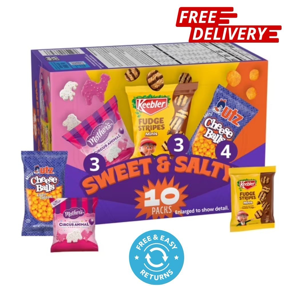 10-Count Box, Keebler Sweet & Salty Variety Pack, Mother’s Circus, Keebler Fudge