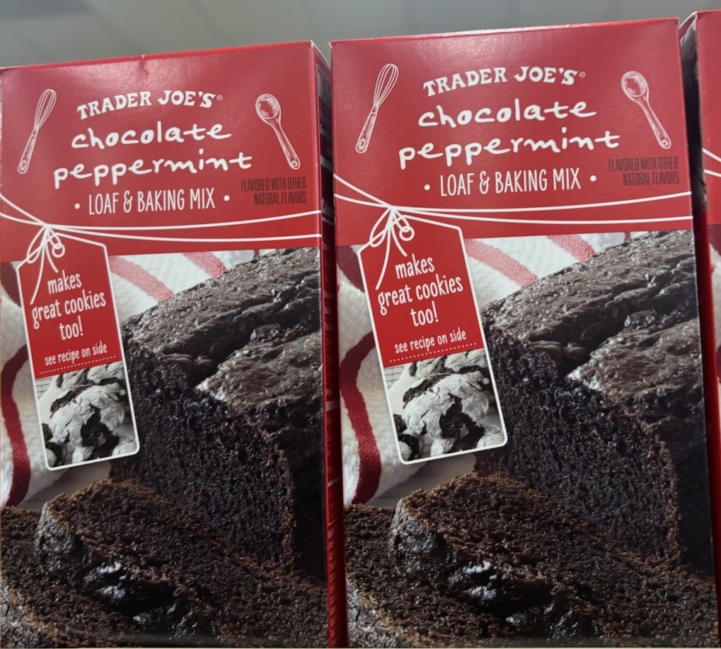 2 Packs Trader Joe’s Chocolate Peppermint Loaf & Baking Mix 19 oz Each Pack