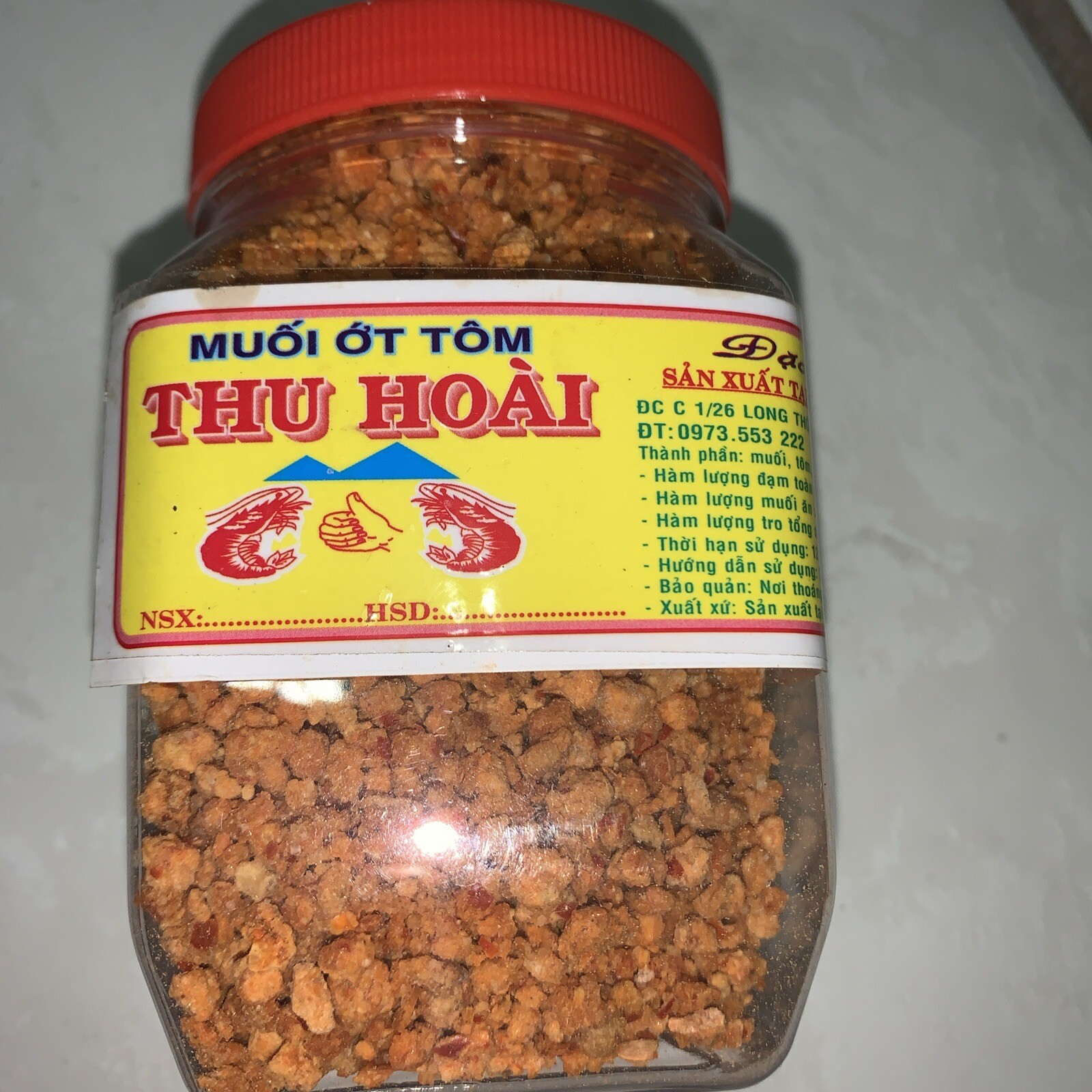 roasted salt Chili powder Muoi Ot Tom Tay Ninh – Banh Trang Tron 200g 7oz