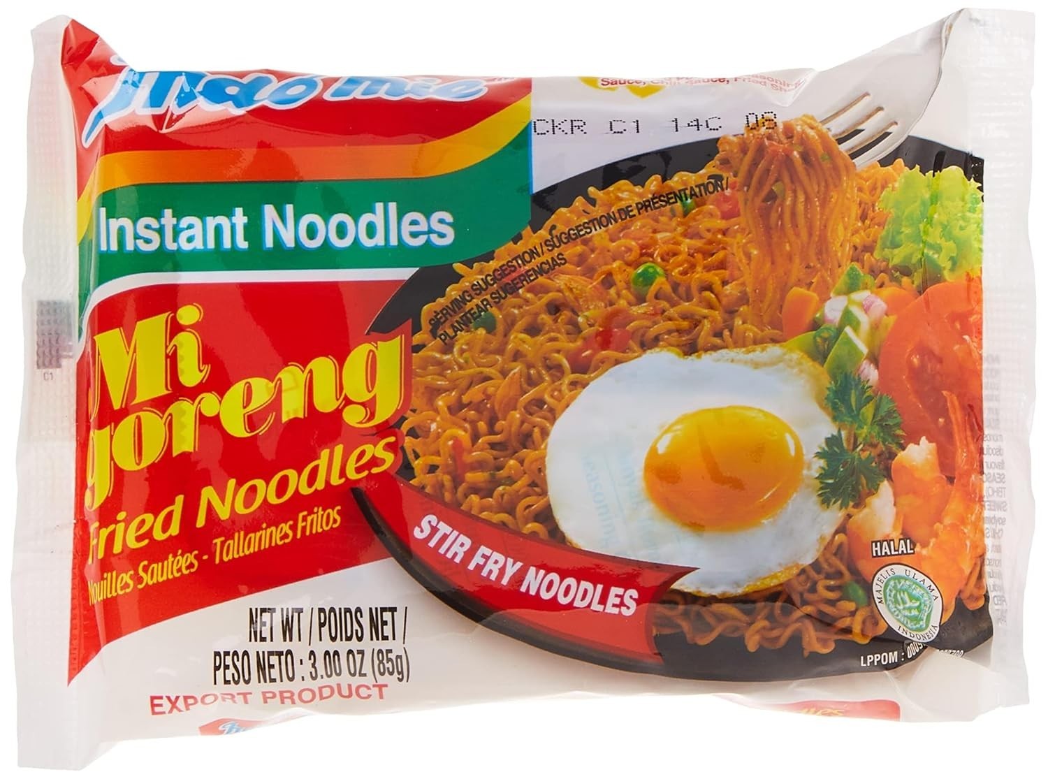 30 Pack of Mi Goreng Instant Noodles – Authentic Indonesian Flavor, 390 Calories