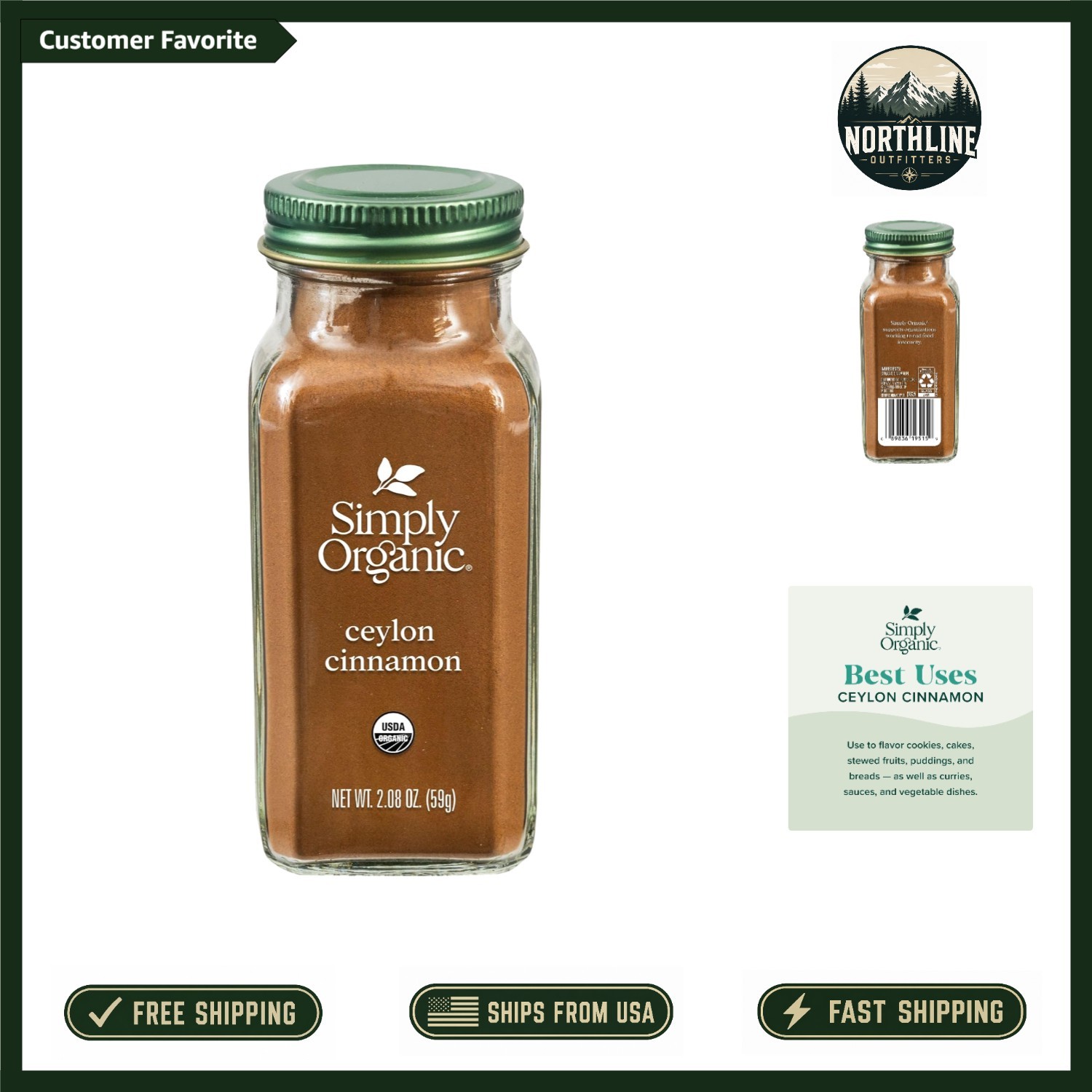 2.08 Oz Ground Ceylon Cinnamon – Ideal for Gourmet Cooking & Baking
