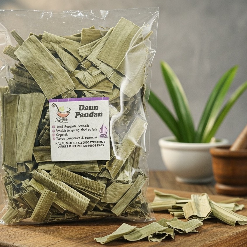 Pandan Wangi Kering 1kg Bulk Dried Pandan Leaves for Baking Dessert Aroma Ritual