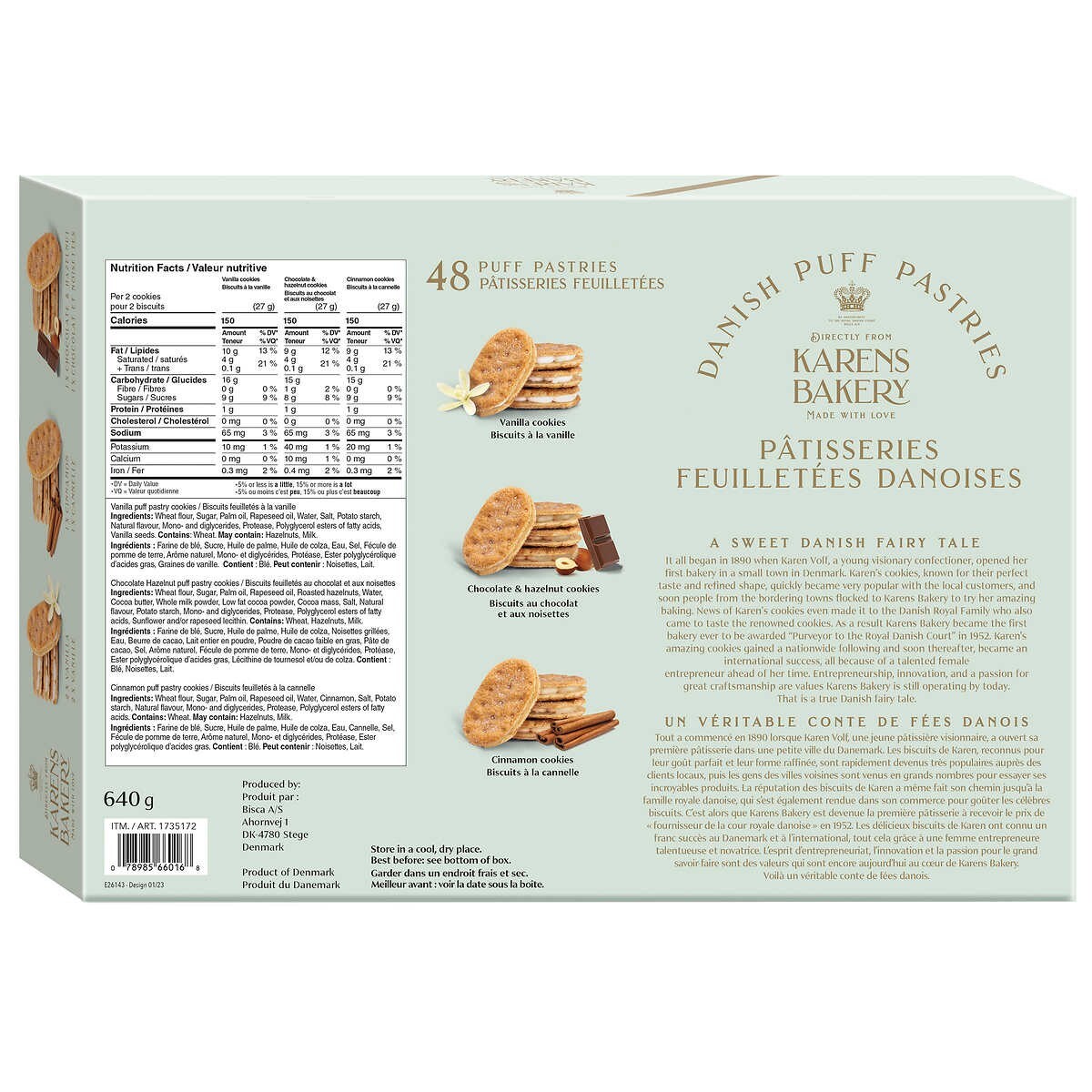 Karens Bakery Danish Puff Pastries, Assorted Flavours, 640 g, Exp:2024MA
