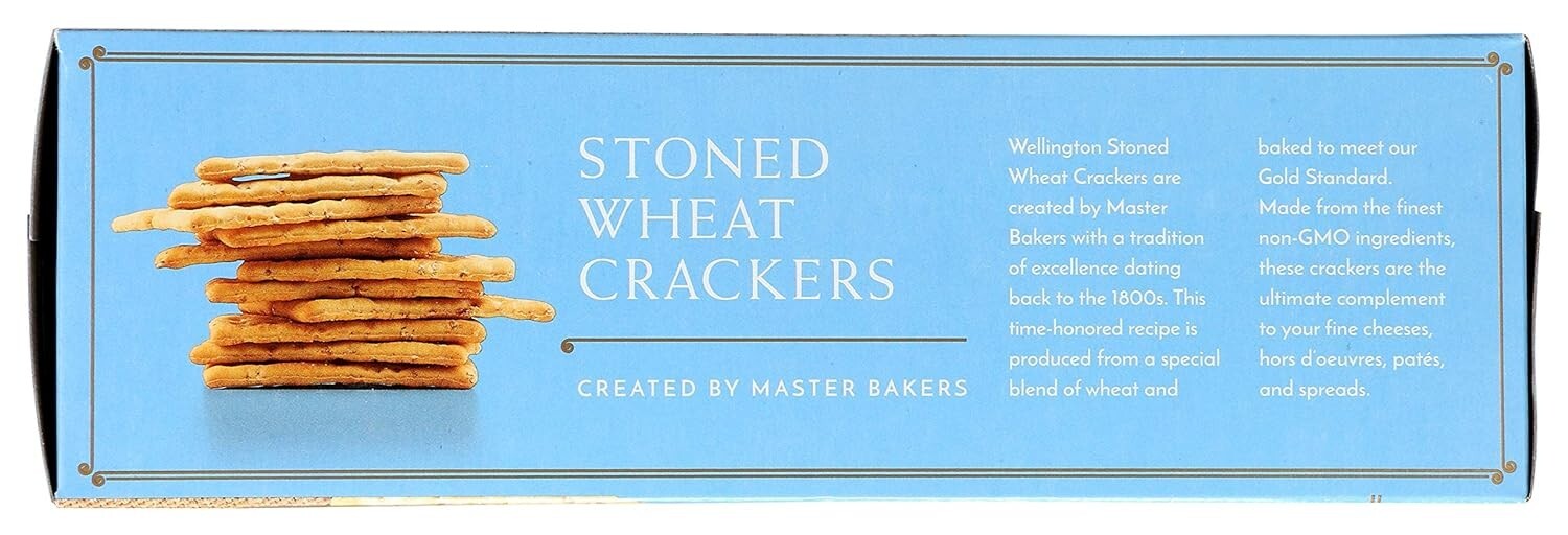 Wellington Stoned Wheat Crackers, Case of Twelve 10.6 Oz Boxes