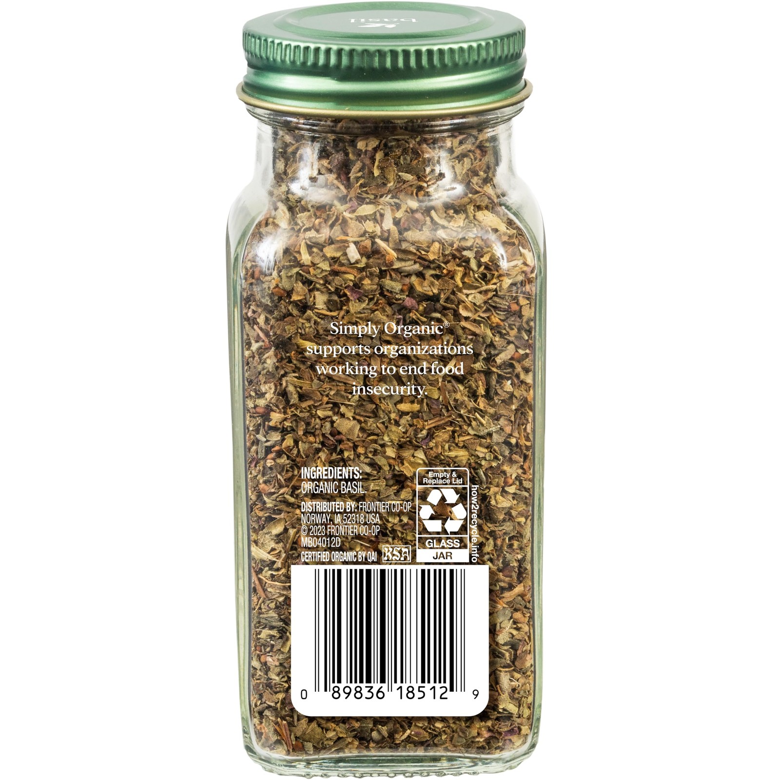 Simply Organic Basil 54 Ounce Organic Spice For Mediterranean Cooking