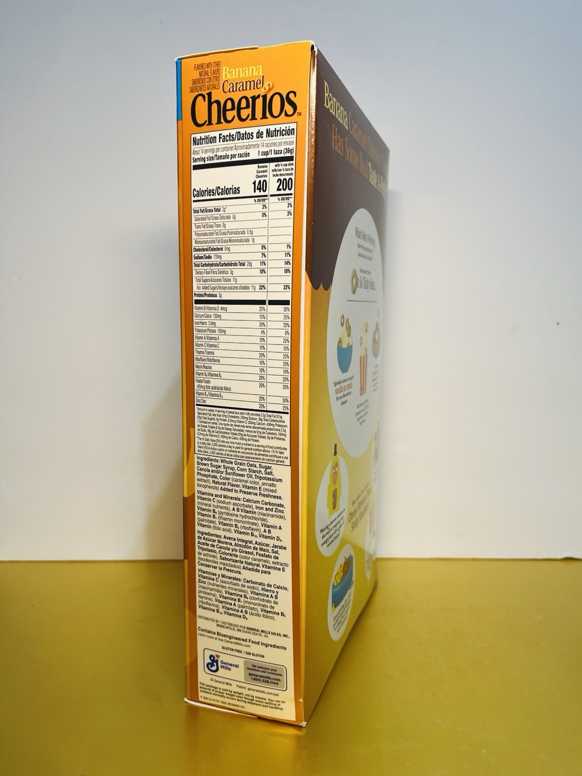 🔵 New Limited Edition Cheerios BANANA CARAMEL Gluten Free Oat Cereal 18.5oz