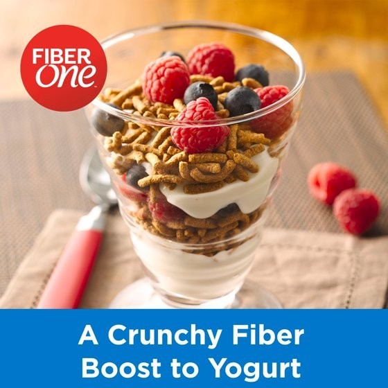 Fiber One Cereal, Original Bran, High Fiber Cereal Made with 19.6 oz (2 pack)