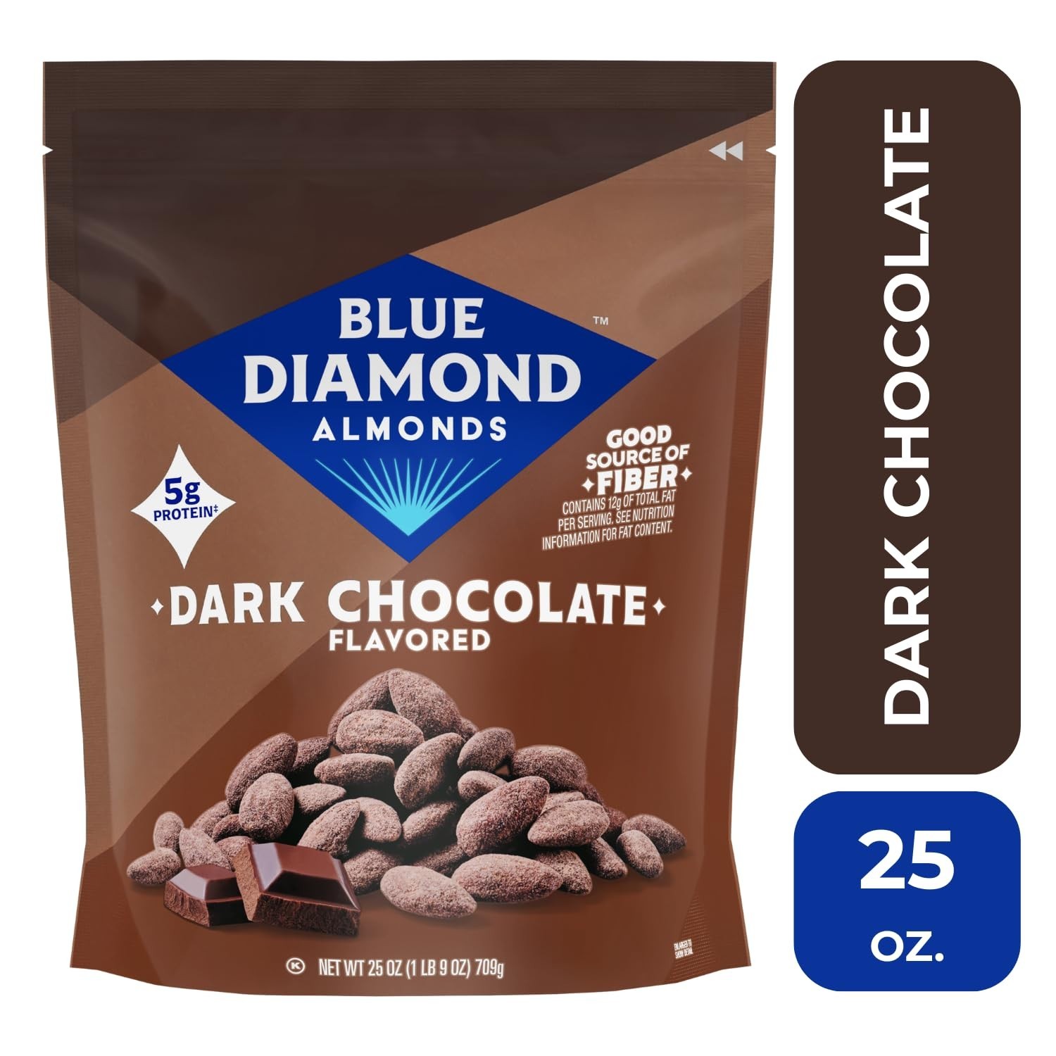 Dark Chocolate Almond Snack Nuts, 40oz Bag